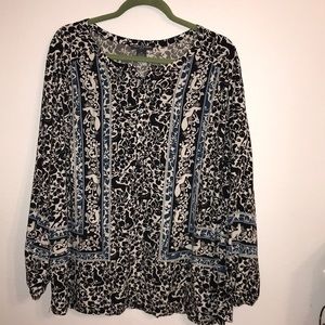 Unicorn, deer, fox and other cute animals blouse